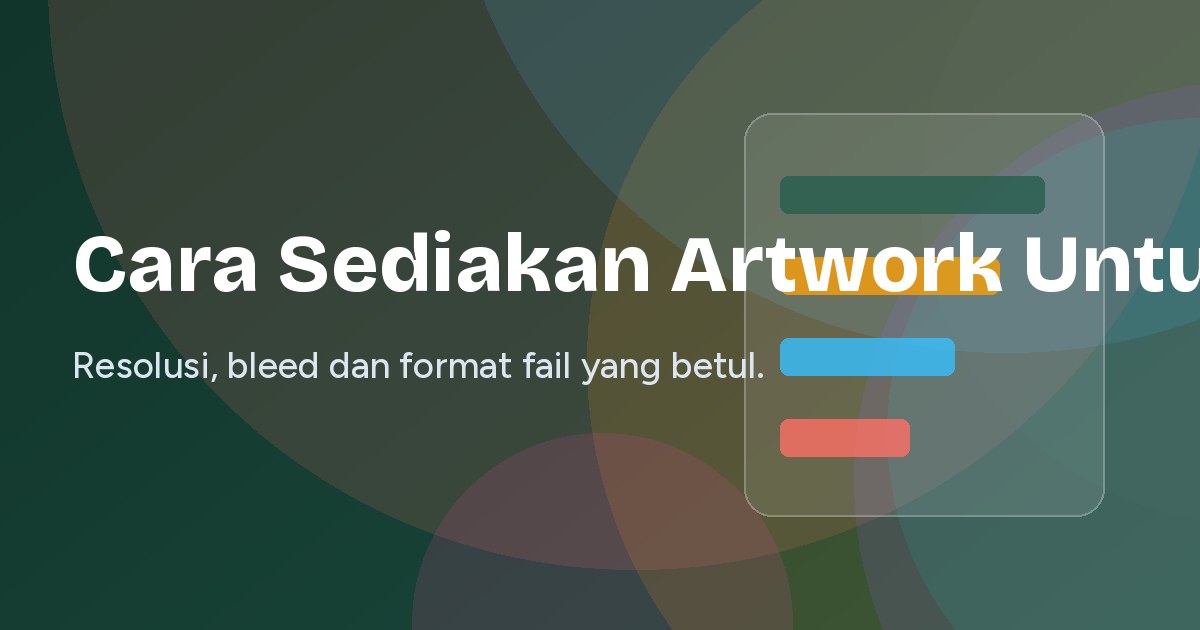 Cara Sediakan Artwork Untuk Banner