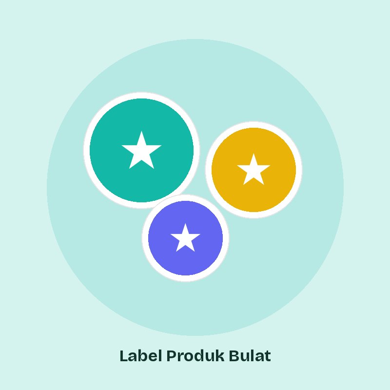 Label Produk Bulat
